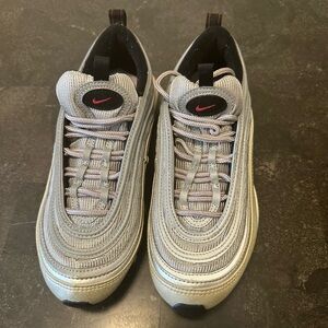 Junior size (5y) Nike Air Max 97 silver sneaker